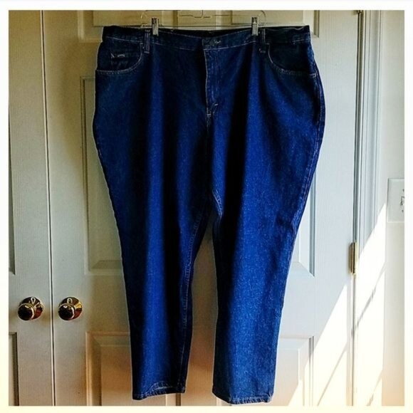 Jeans Lee Riders Straight Leg Denim Women's Woman's Plus Size 26 W Petite - Picture 10 of 11